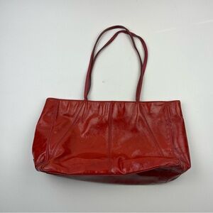 Vintage Kate Spade Red Leather Tote Bag